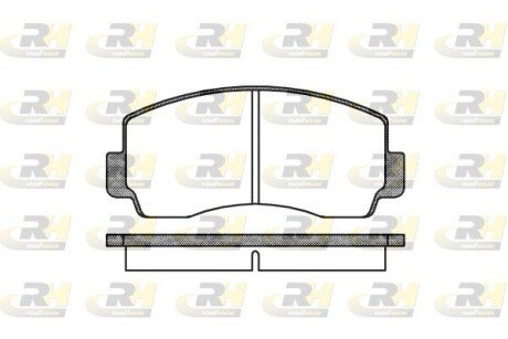 Передні тормозні (гальмівні) колодки roadhouse 209400