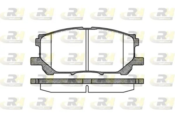 Передні тормозні (гальмівні) колодки Roadhouse 2103900 (фото 1)