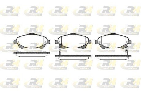 Передні тормозні (гальмівні) колодки roadhouse 2104602 на Тойота Авенсис т25