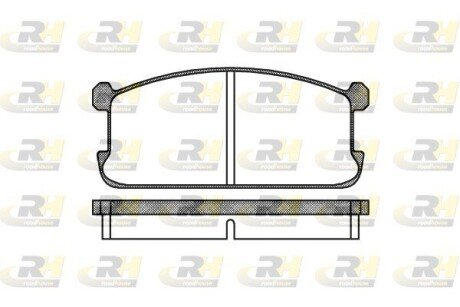 Передні тормозні (гальмівні) колодки roadhouse 210600 на Митсубиси Спейс Вагон