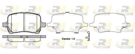 Передние тормозные колодки roadhouse 2108912