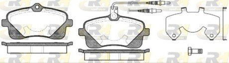 Передні тормозні (гальмівні) колодки roadhouse 2110202 на Пежо 407