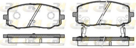 Передні тормозні (гальмівні) колодки roadhouse 2113312 на Hyundai I20