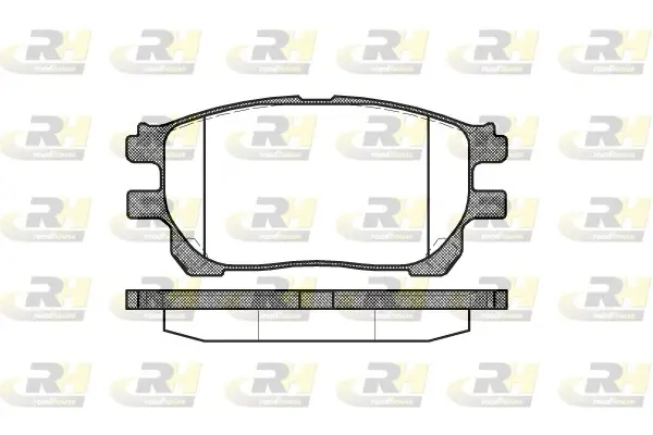 Передні тормозні (гальмівні) колодки Roadhouse 2114300 (фото 1)