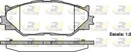 Передні тормозні (гальмівні) колодки roadhouse 2120100 на Лексус Is 250