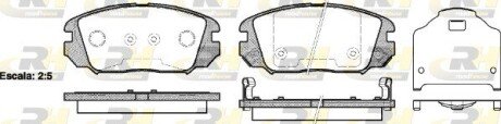 Передние тормозные колодки roadhouse 2120402 на Hyundai Sonata yf 6