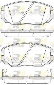 Передні тормозні (гальмівні) колодки roadhouse 2120412 на Hyundai Туксон