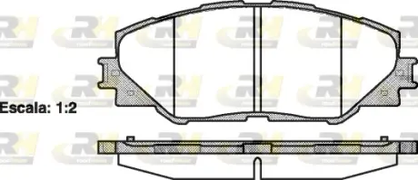 Передні тормозні (гальмівні) колодки Roadhouse 2123400