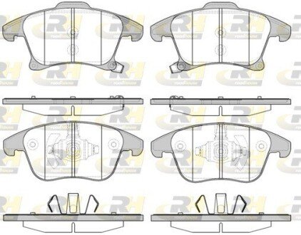 Передні тормозні (гальмівні) колодки roadhouse 2124922 на Форд Галакси