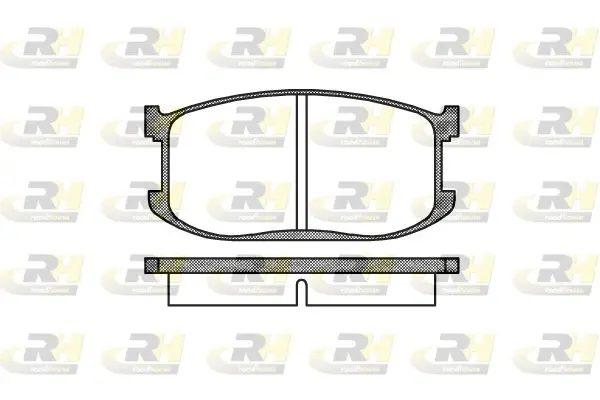 Передні тормозні (гальмівні) колодки Roadhouse 212600 (фото 1)