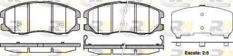 Передние тормозные колодки roadhouse 2126112 на Chevrolet Captiva c140