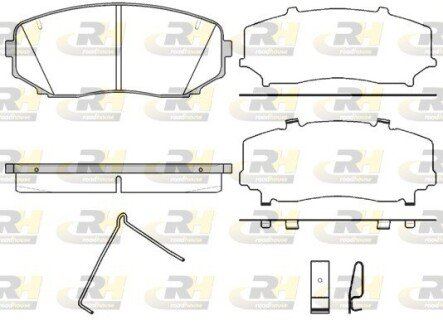 Передние тормозные колодки roadhouse 2126702 на Митсубиси Pajero sport