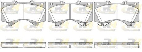 Передние тормозные колодки roadhouse 2127102 на Тойота Ленд крузер прадо 150