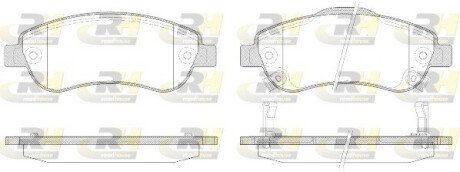 Передні тормозні (гальмівні) колодки roadhouse 2128902