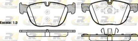 Передні тормозні (гальмівні) колодки roadhouse 2129700 на Бмв Х6