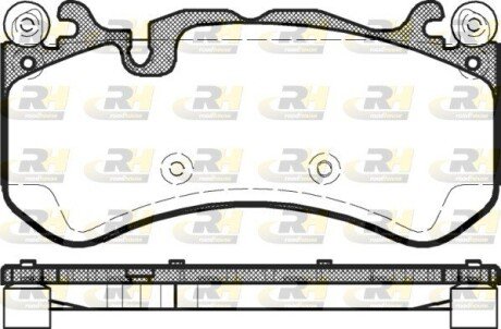 Передні тормозні (гальмівні) колодки roadhouse 2130000 на Мерседес SL-Class R231