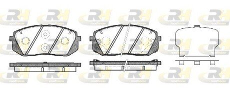 Передні тормозні (гальмівні) колодки roadhouse 2130222 на Киа Спортейдж 4