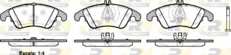Передні тормозні (гальмівні) колодки roadhouse 2130400 на Мерседес CLS-Class C218
