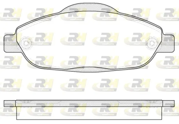 Передні тормозні (гальмівні) колодки Roadhouse 2132300 (фото 1)