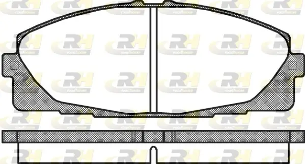 Передні тормозні (гальмівні) колодки Roadhouse 2132500 (фото 1)