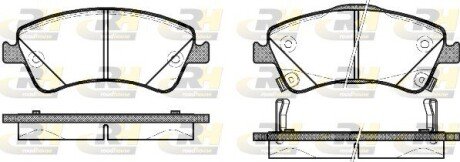 Передні тормозні (гальмівні) колодки roadhouse 2134102
