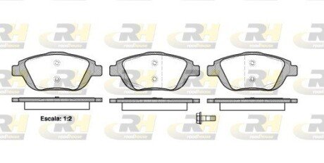 Передні тормозні (гальмівні) колодки roadhouse 2139200 на Ситроен С3