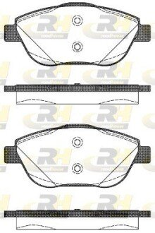 Передні тормозні (гальмівні) колодки roadhouse 2139210 на Ситроен С3