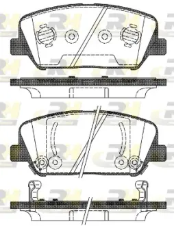 Передні тормозні (гальмівні) колодки Roadhouse 2139802