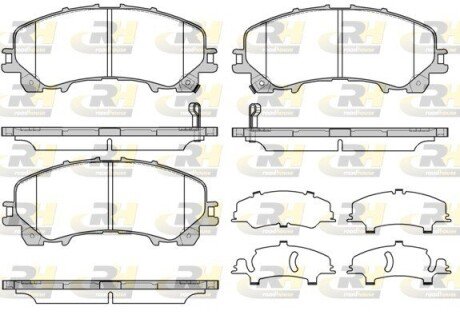 Передние тормозные колодки roadhouse 21407.12