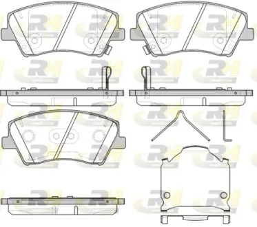 Передні тормозні (гальмівні) колодки Roadhouse 21412.04