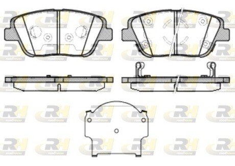 Передние тормозные колодки roadhouse 2142302