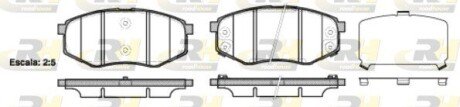 Передние тормозные колодки roadhouse 2142602 на Hyundai Sonata yf 6