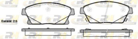 Передние тормозные колодки roadhouse 2143102 на Chevrolet Cruze