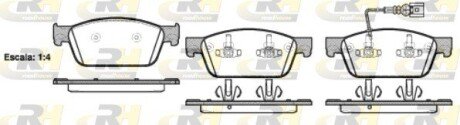 Передние тормозные колодки roadhouse 2144001 на Фольксваген Multivan T6