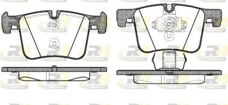 Передні тормозні (гальмівні) колодки roadhouse 2145700 на Бмв 2 Series