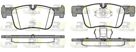 Передні тормозні (гальмівні) колодки Roadhouse 2147800