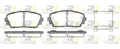 Передние тормозные колодки roadhouse 2148102 на Киа Пиканто