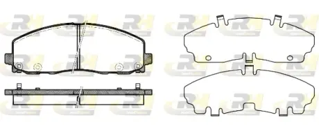 Передні тормозні (гальмівні) колодки Roadhouse 2148404