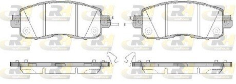 Передние тормозные колодки roadhouse 21517.04