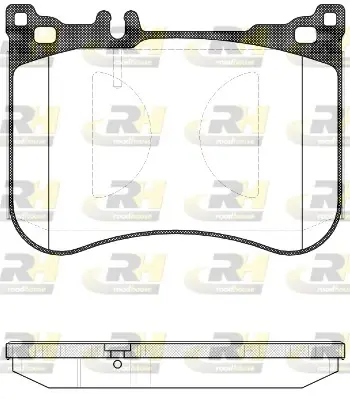 Передні тормозні (гальмівні) колодки Roadhouse 2153400 (фото 1)