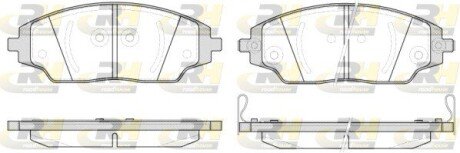 Передние тормозные колодки roadhouse 2153702 на Chevrolet Aveo т300