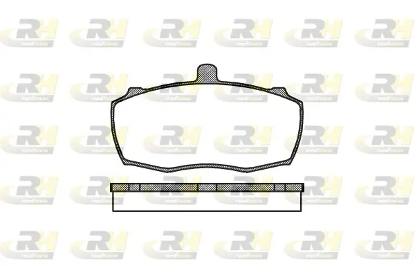 Передні тормозні (гальмівні) колодки Roadhouse 215900 (фото 1)