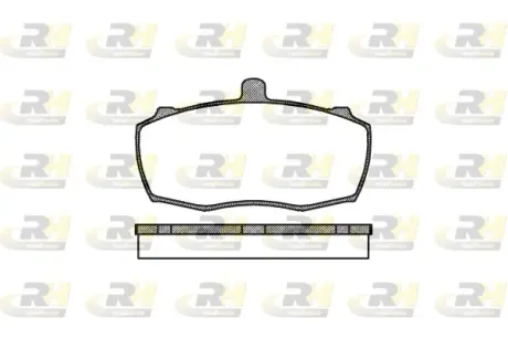 Передні тормозні (гальмівні) колодки roadhouse 215900