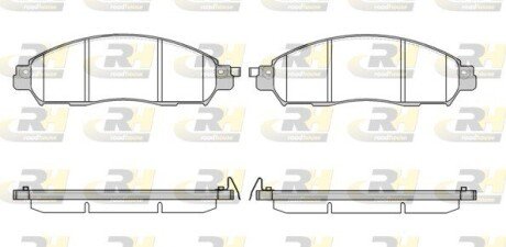 Передние тормозные колодки roadhouse 21612.04