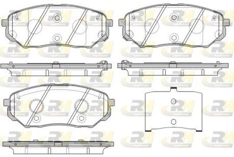 Передние тормозные колодки roadhouse 21661.02