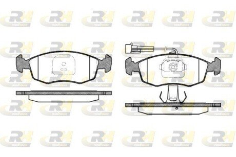 Передние тормозные колодки roadhouse 217212 на Фиат Добло