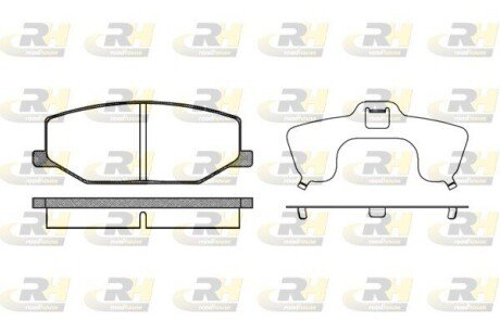 Передні тормозні (гальмівні) колодки roadhouse 219010