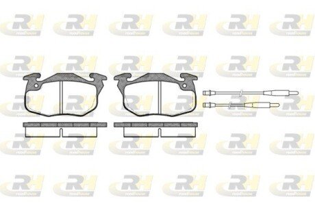 Передні тормозні (гальмівні) колодки roadhouse 219234