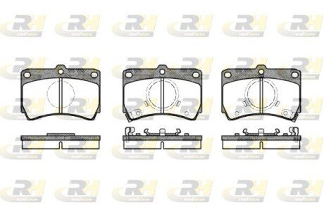Передні тормозні (гальмівні) колодки roadhouse 221202