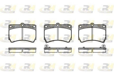 Передні тормозні (гальмівні) колодки roadhouse 221212